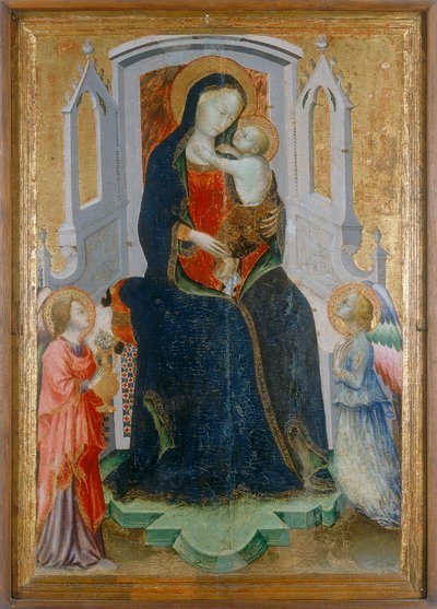 Madonna col Bambino in trono con due angeli da Arcangelo di Cola da Camerino